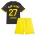 Billige Borussia Dortmund Karim Adeyemi #27 Børnetøj Udebanetrøje til baby 2023-24 Kortærmet (+ korte bukser)